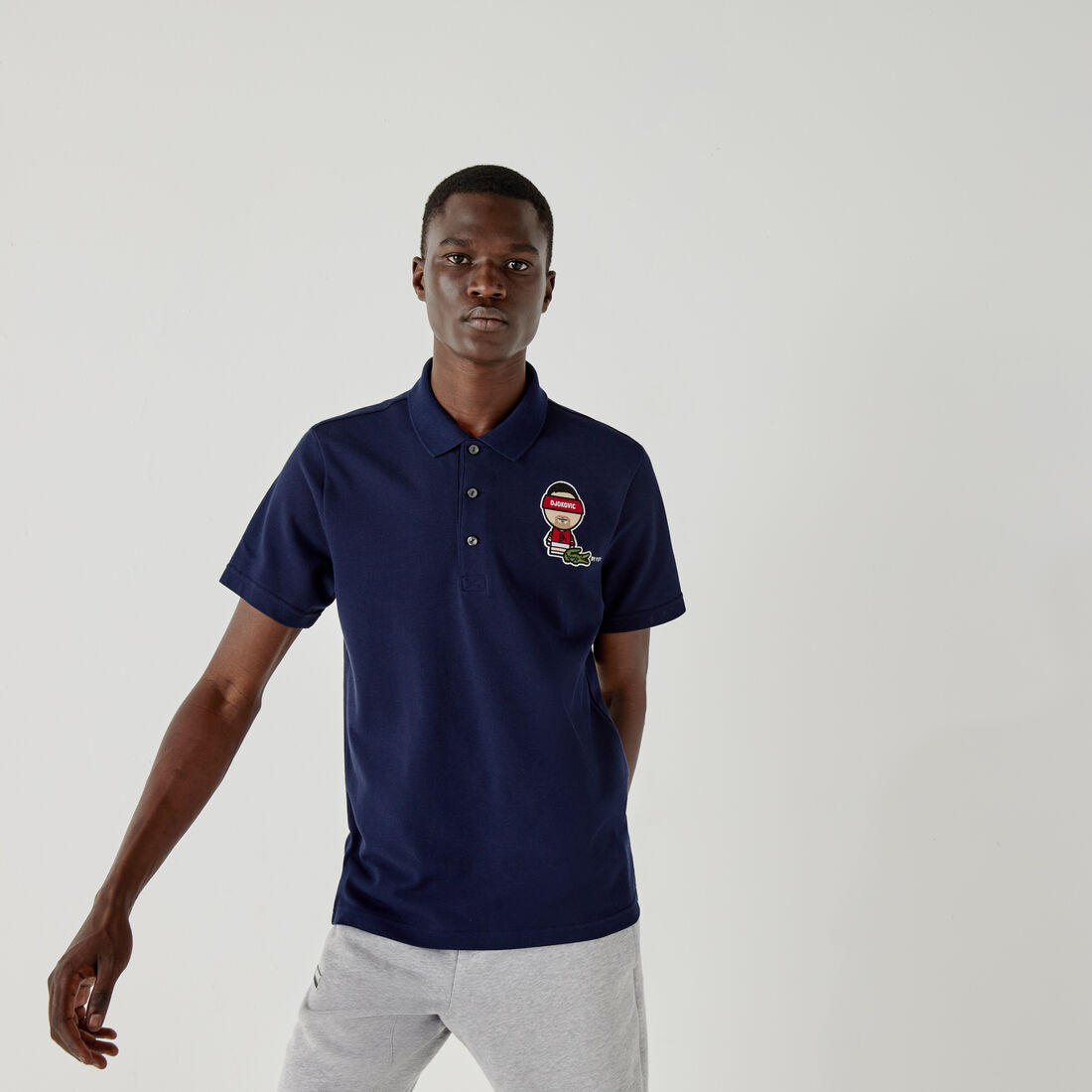 Men's Lacoste SPORT Collab Youssef SY Cotton Piqu&eacute; Polo Shirt