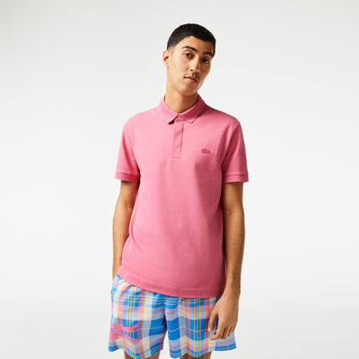 Men's Lacoste Paris Polo Shirt Regular Fit Stretch Cotton Piqué