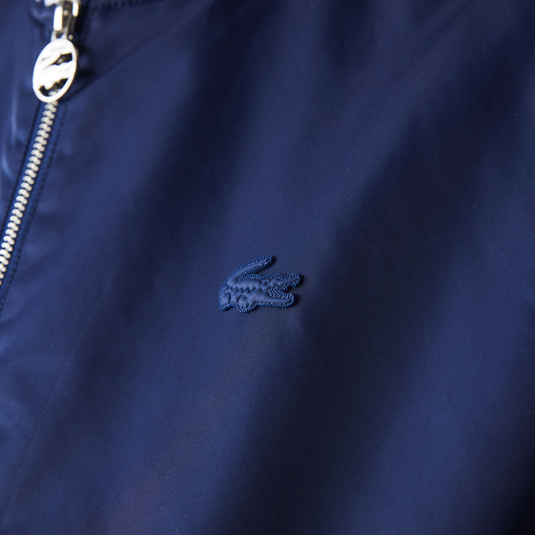 lacoste women s water resistant quilted zip bomber jacket