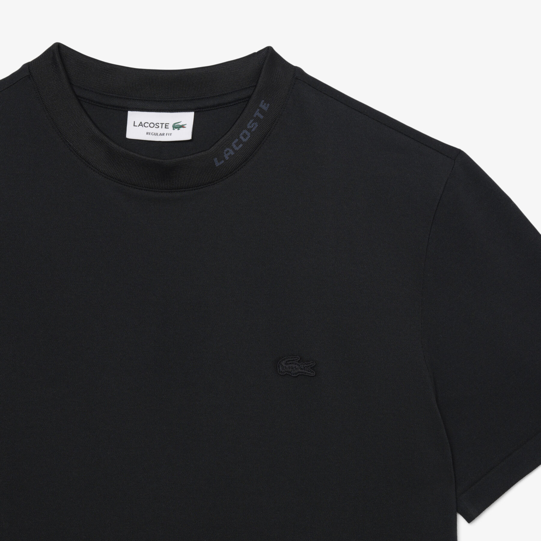 lacoste jacquard branded pique commuter t shirt