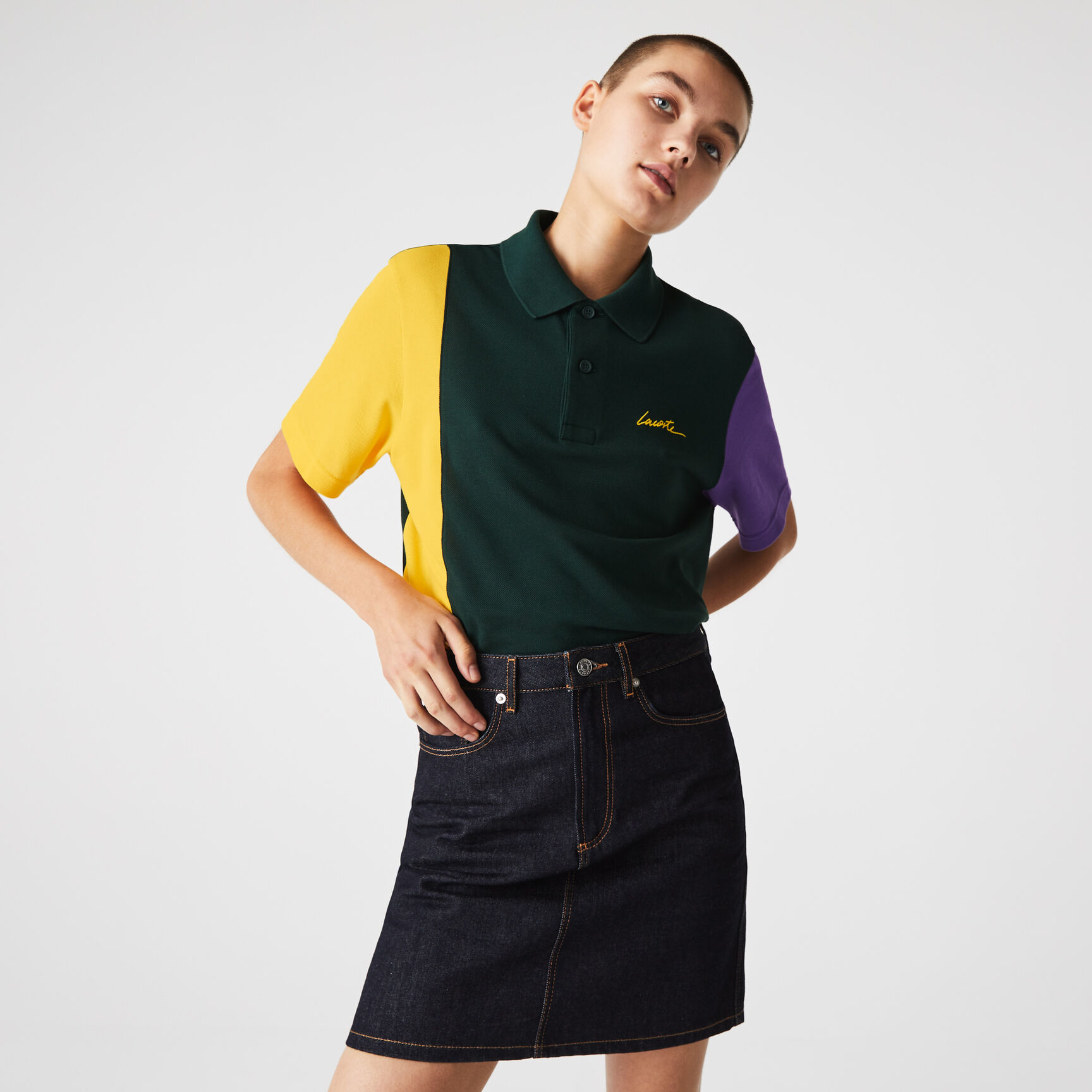 بولو للجنسين بقصة فضفاضة من قطن بيكيه من مجموعة Lacoste SPORT بولو للجنسين بقصة فضفاضة من قطن بيكيه من مجموعة Lacoste SPORT
