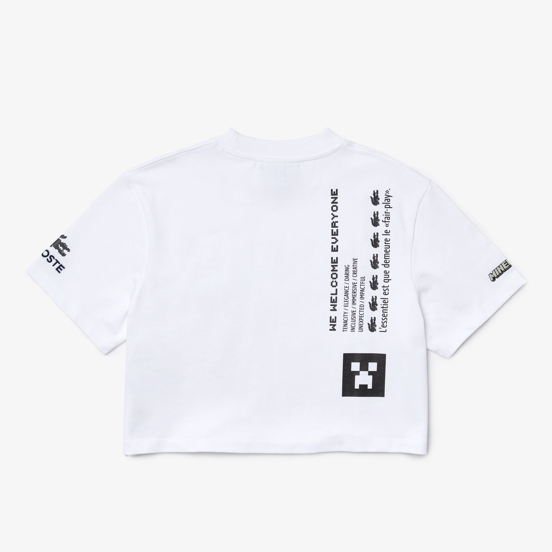 Women's Lacoste L!VE x Minecraft Short Organic Cotton T-Shirt Women's Lacoste L!VE x Minecraft Short Organic Cotton T-Shirt