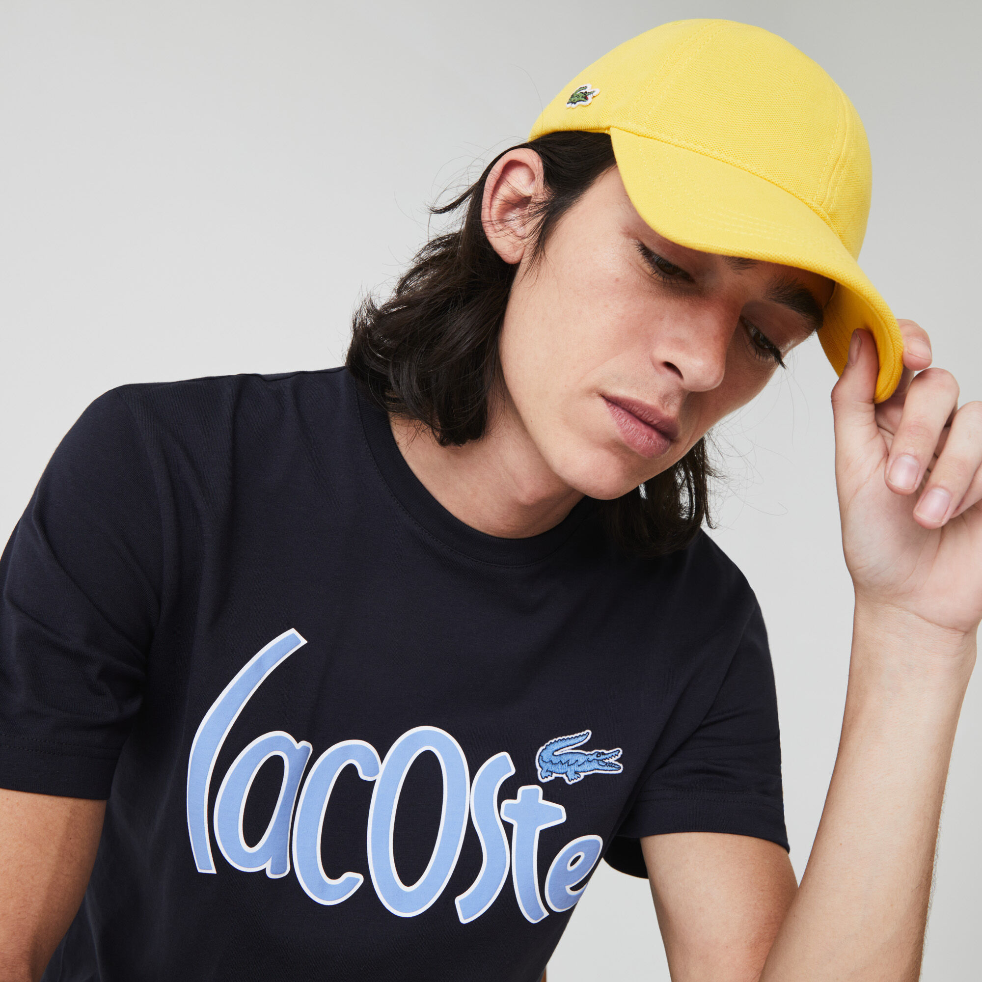 Men's cotton piqué cap hot sale