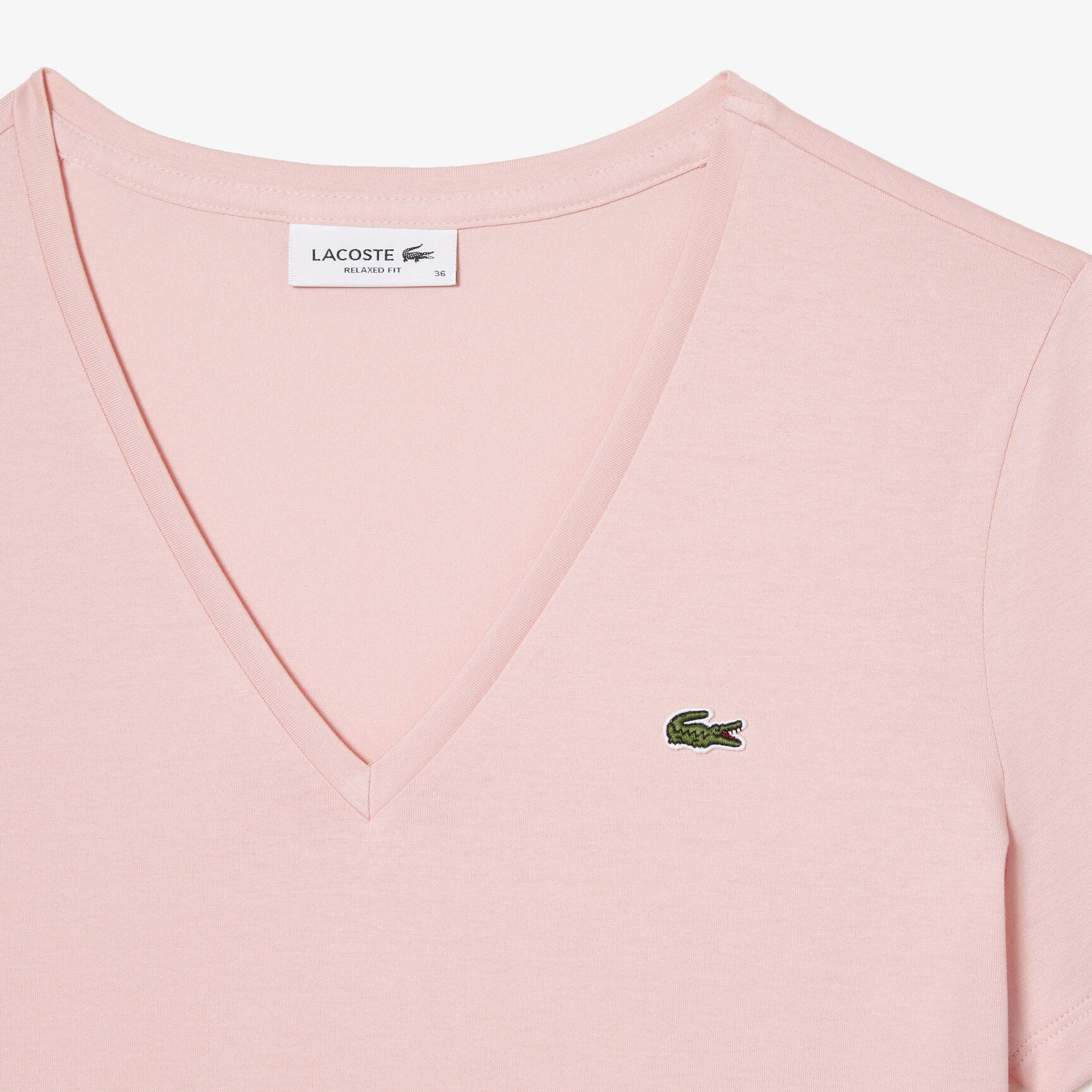 تي شيرت بقصّة عادية وطبعة مميزة لكلمة Lacoste تي شيرت بقصّة عادية وطبعة مميزة لكلمة Lacoste
