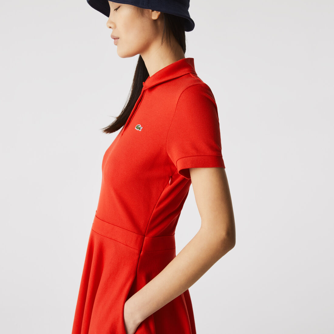 Women’s Fitted Cotton Piqué Polo Dress Women’s Fitted Cotton Piqué Polo Dress