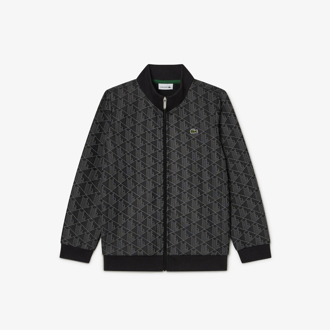 High Neck Zip-Up Paris Monogram Sweatshirt