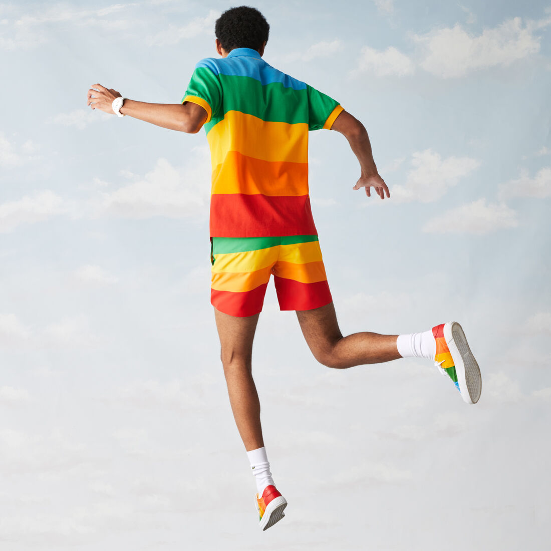 بولو ملون مخطط للرجال قصة كلاسيكية من مجموعة Polaroid بولو ملون مخطط للرجال قصة كلاسيكية من مجموعة Polaroid