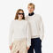 lacoste loose fit heavy fleece sweatshirt