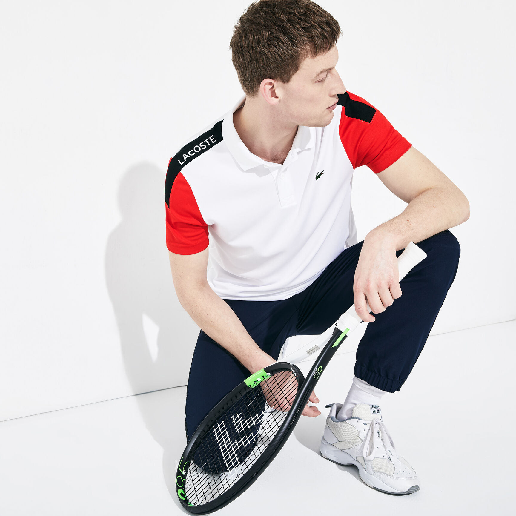 Men's Lacoste SPORT Breathable Resistant Piqu&eacute; Polo Shirt