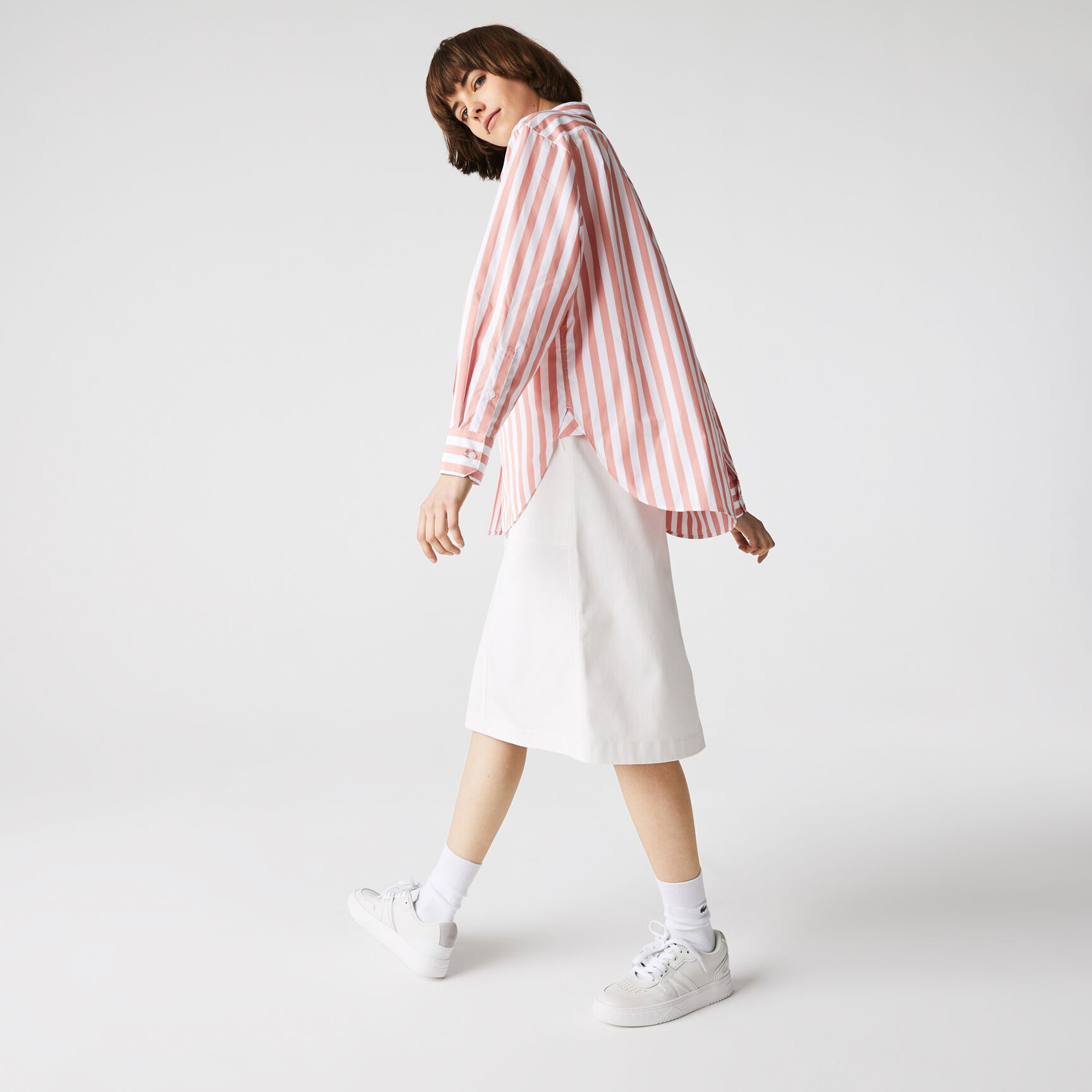 Women’s Oversized Striped Cotton Poplin Shirt Women’s Oversized Striped Cotton Poplin Shirt