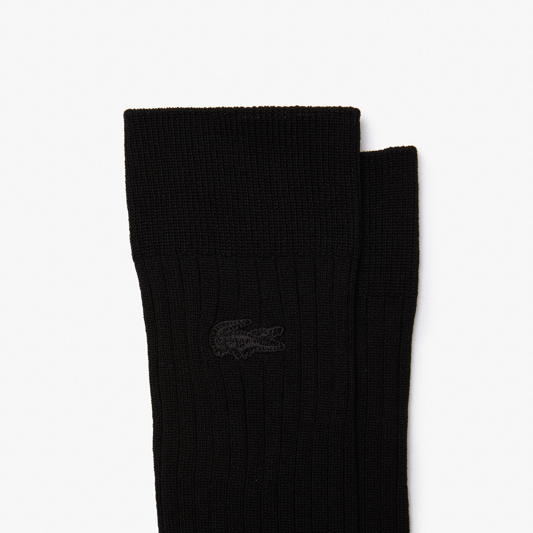 Unisex High-Cut Ribbed Cotton Socks Two-Pack lacoste unisex high cut ribbed cotton socks two pack