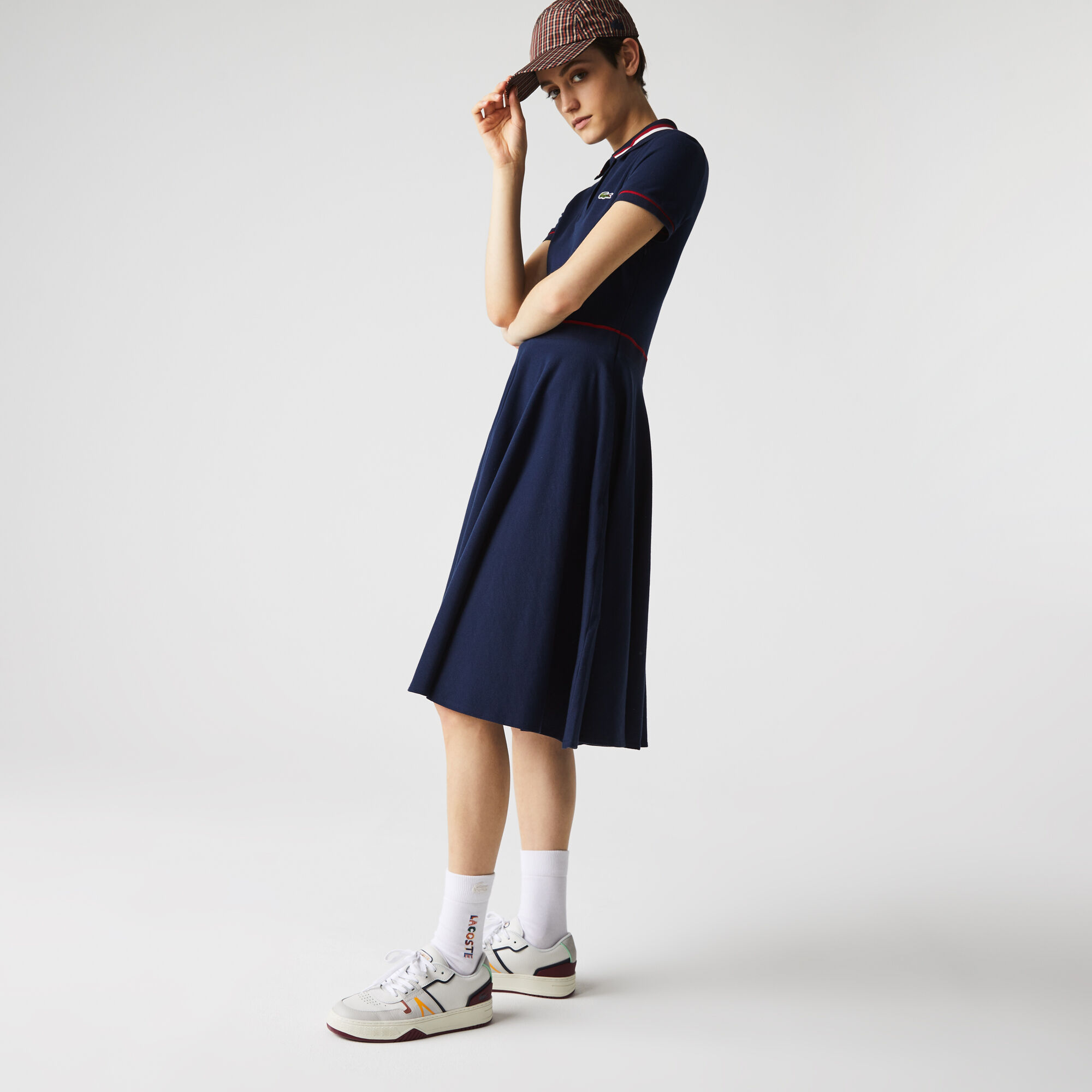 Lacoste pique dress deals