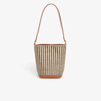 Small Summer Pack Raffia Bucket Bag