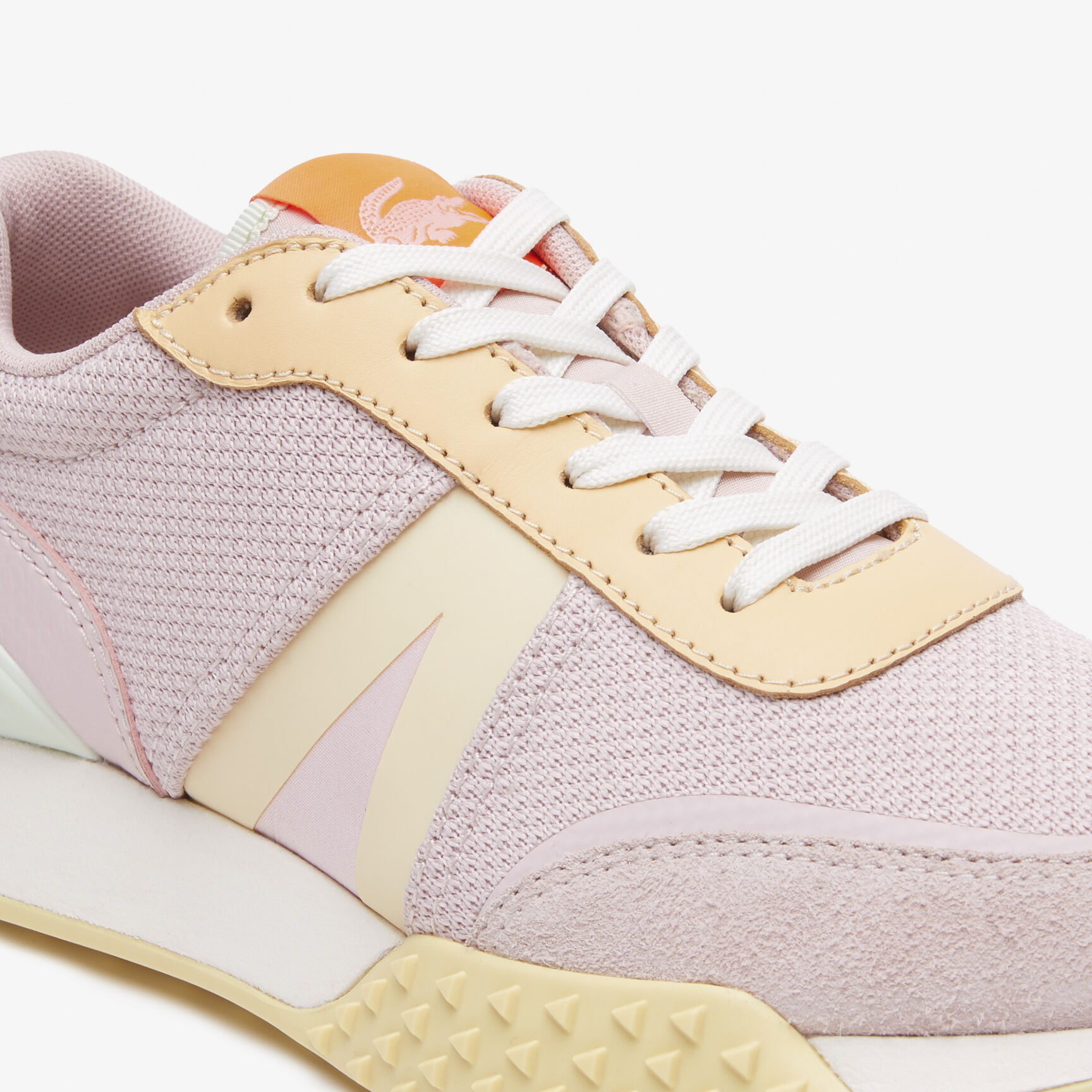 Women's Lacoste L-Spin Deluxe Leather Colour-Block Trainers