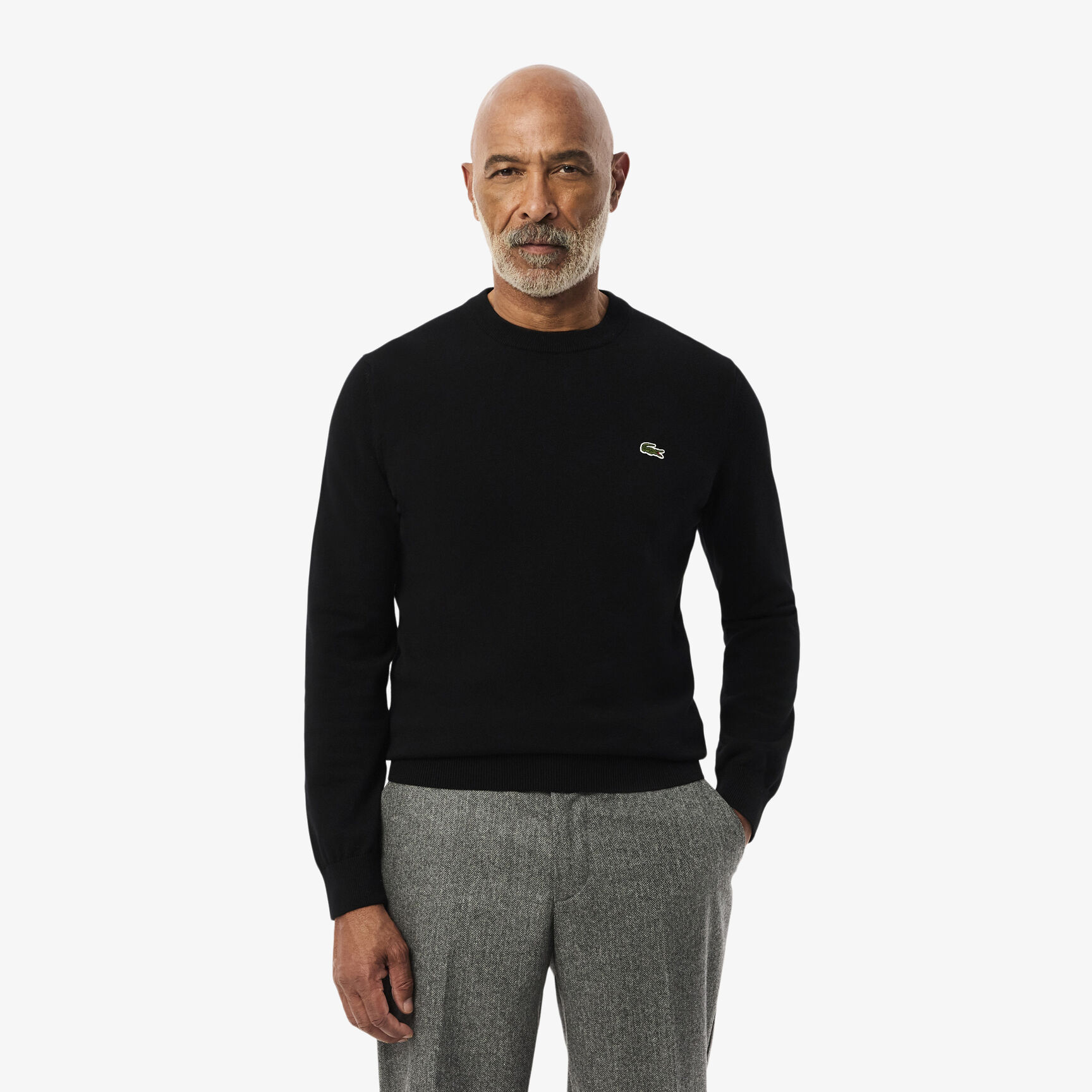 Monochrome Crew Neck Cotton Sweater Monochrome Crew Neck Cotton Sweater
