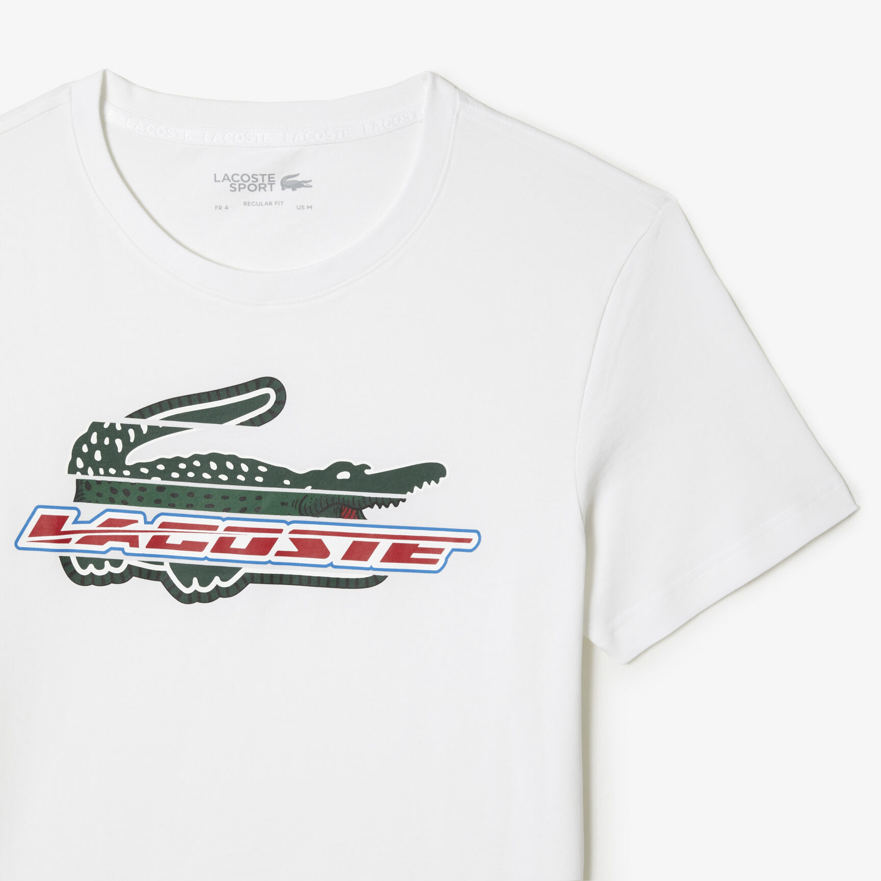 تيشيرت لاكوست قطن عضوي بقصة عادية للرجال مجموعة Lacoste SPORT