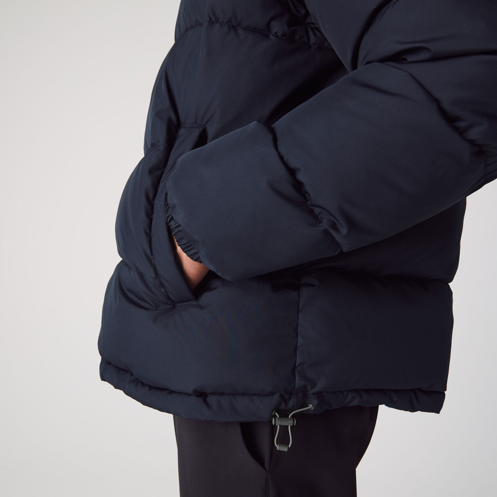 جاكيت مبطن بوجهين وسحّاب للرجال مجموعة Lacoste x National Geographic