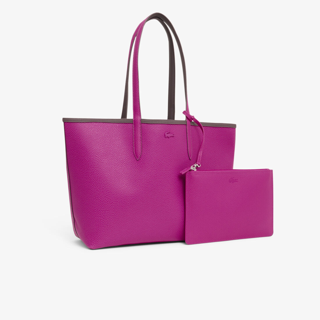 lacoste anna reversible tote with pouch