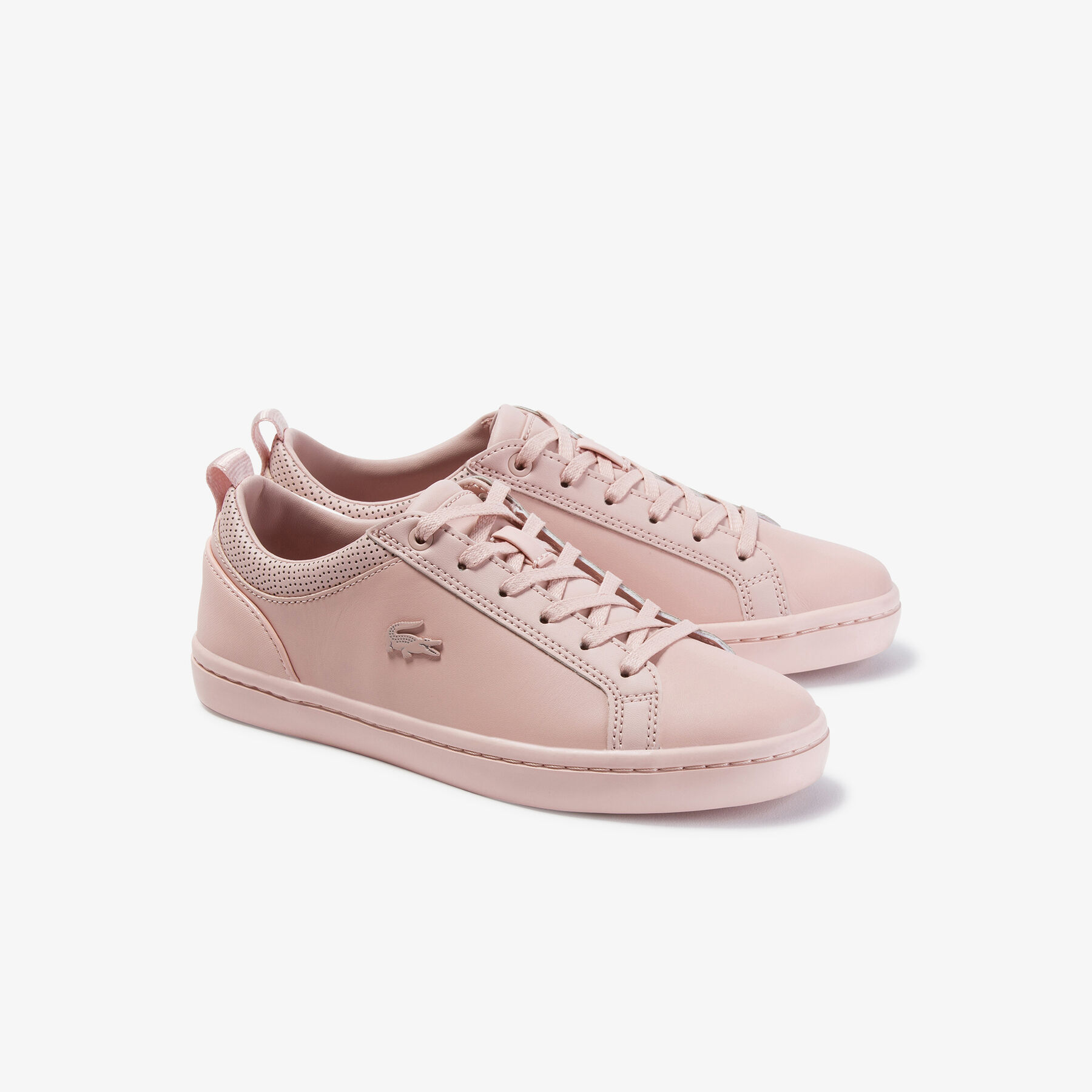 Women's Straightset Leather and Synthetic Sneakers lacoste women s straightset leather and synthetic sneakers