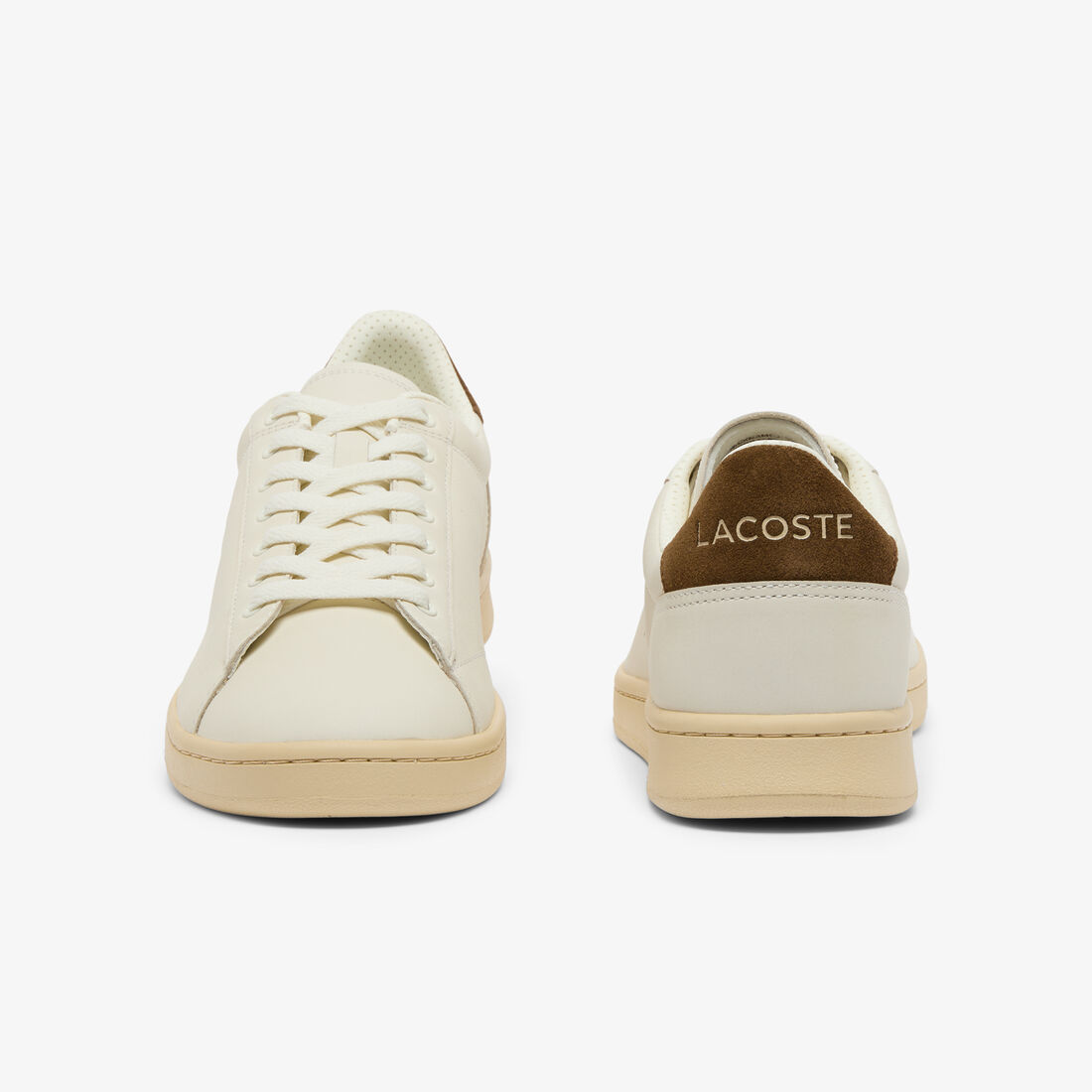 لاكوست men s carnaby set leather sneakers