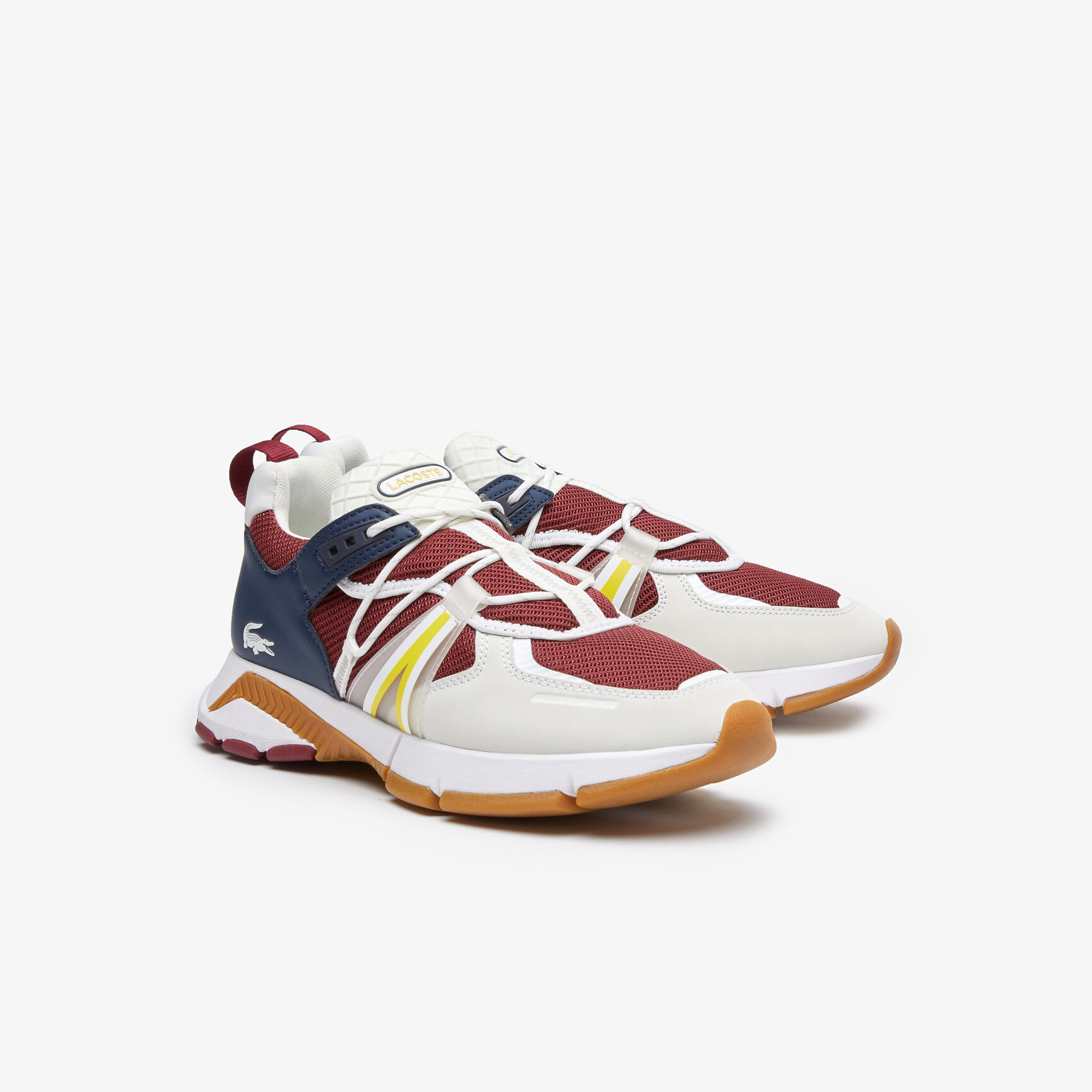 Men's Lacoste L003 Textile Color-Block Sneakers