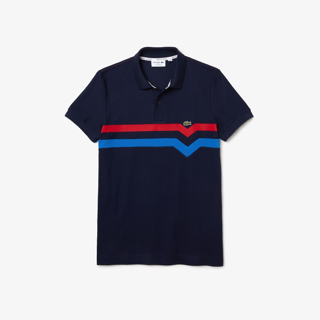 قميص بولو رجالي مصنوع من القطن العضوي بقصة عادية من مجموعة Lacoste قميص بولو رجالي مصنوع من القطن العضوي بقصة عادية من مجموعة Lacoste