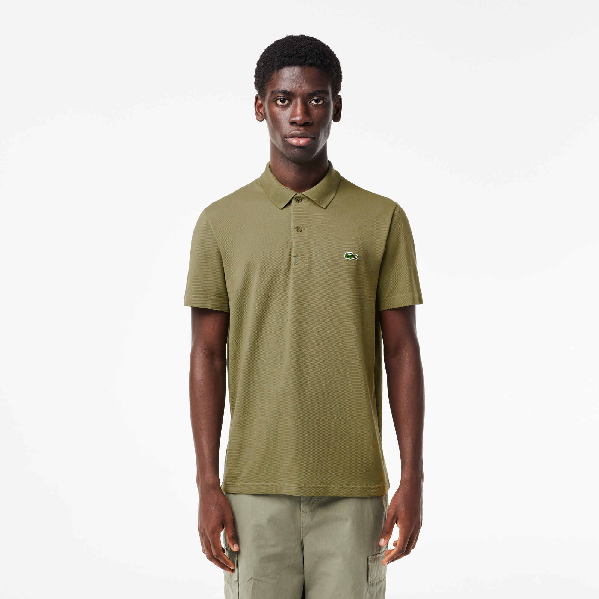 Buy Regular Fit Polyester Cotton Polo Shirt Lacoste QA