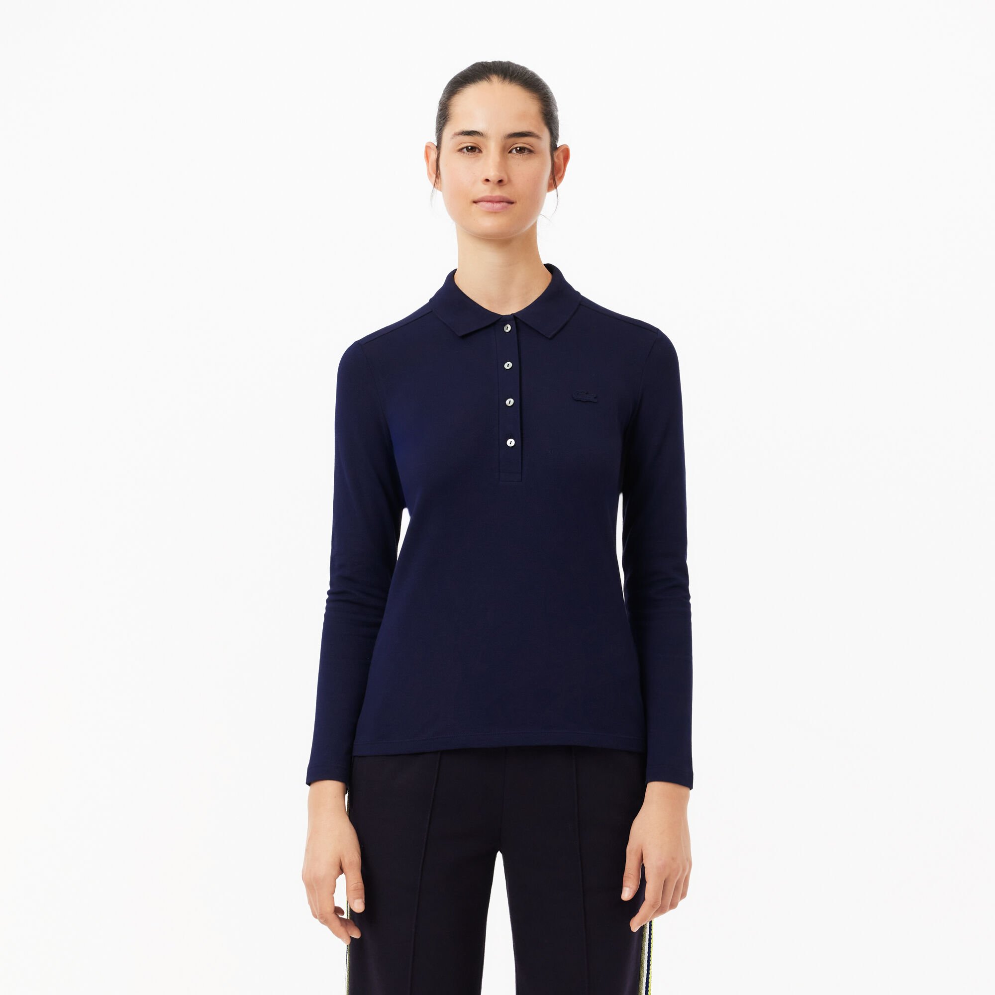 Buy Women s Slim fit Stretch Pique Lacoste Polo Shirt Lacoste QA