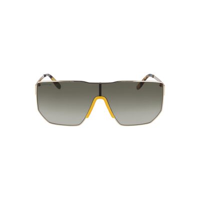 Unisex Shield Metal Urban Corner Sunglasses