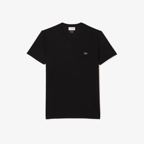 Men's V-neck Pima Cotton Jersey T-shirt