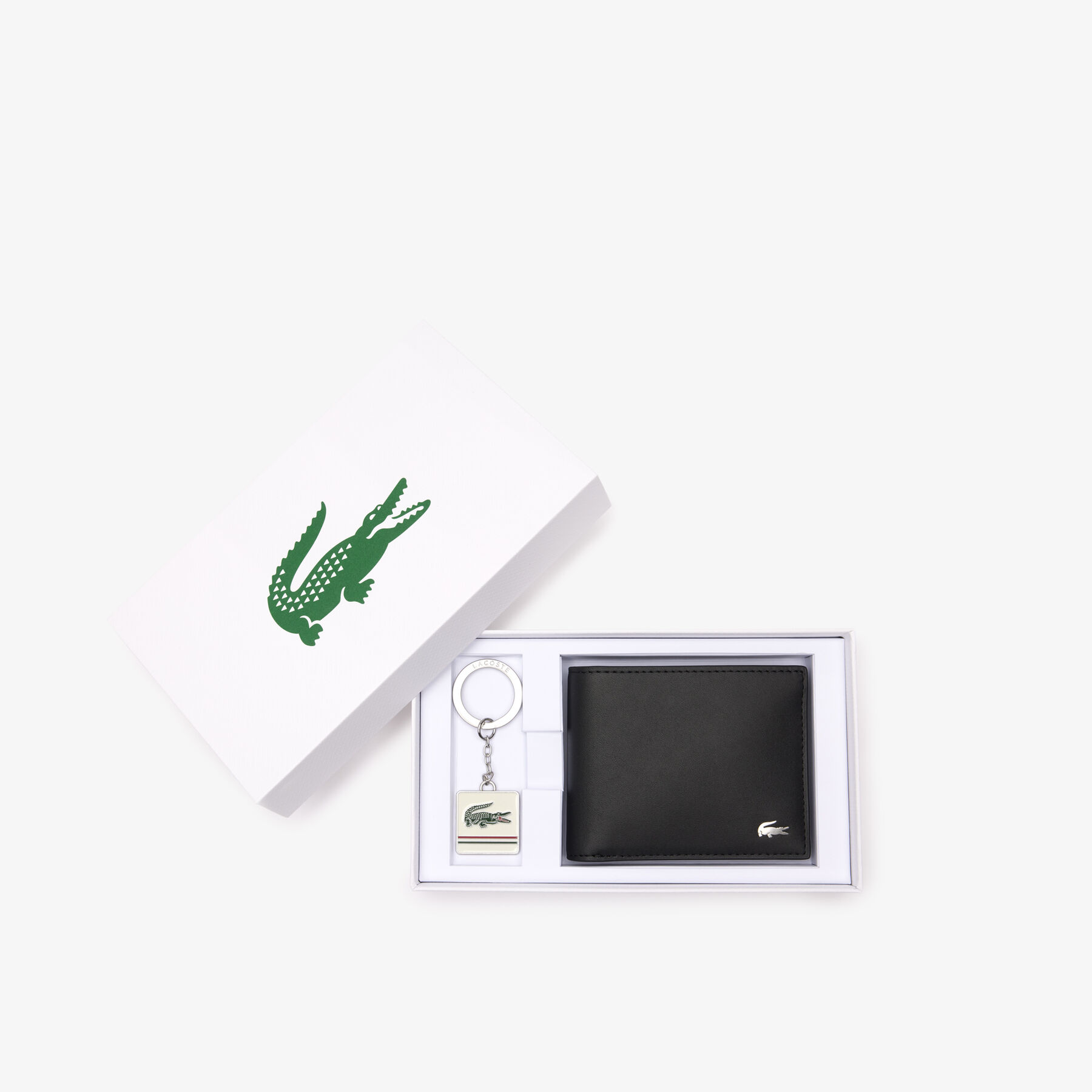 lacoste wallet and key chain gift set