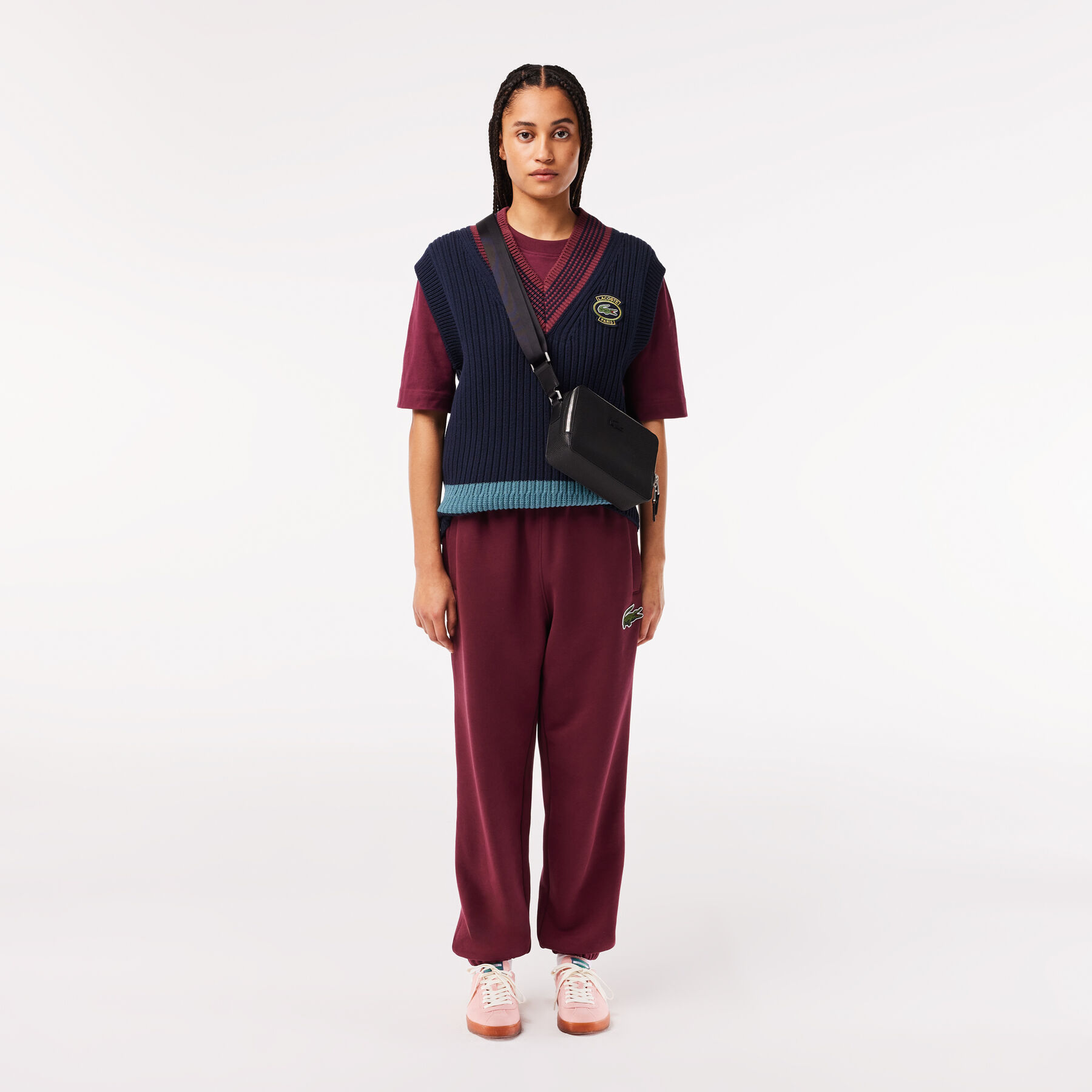 Small Chantaco Leather Reporter Bag lacoste small chantaco leather reporter bag