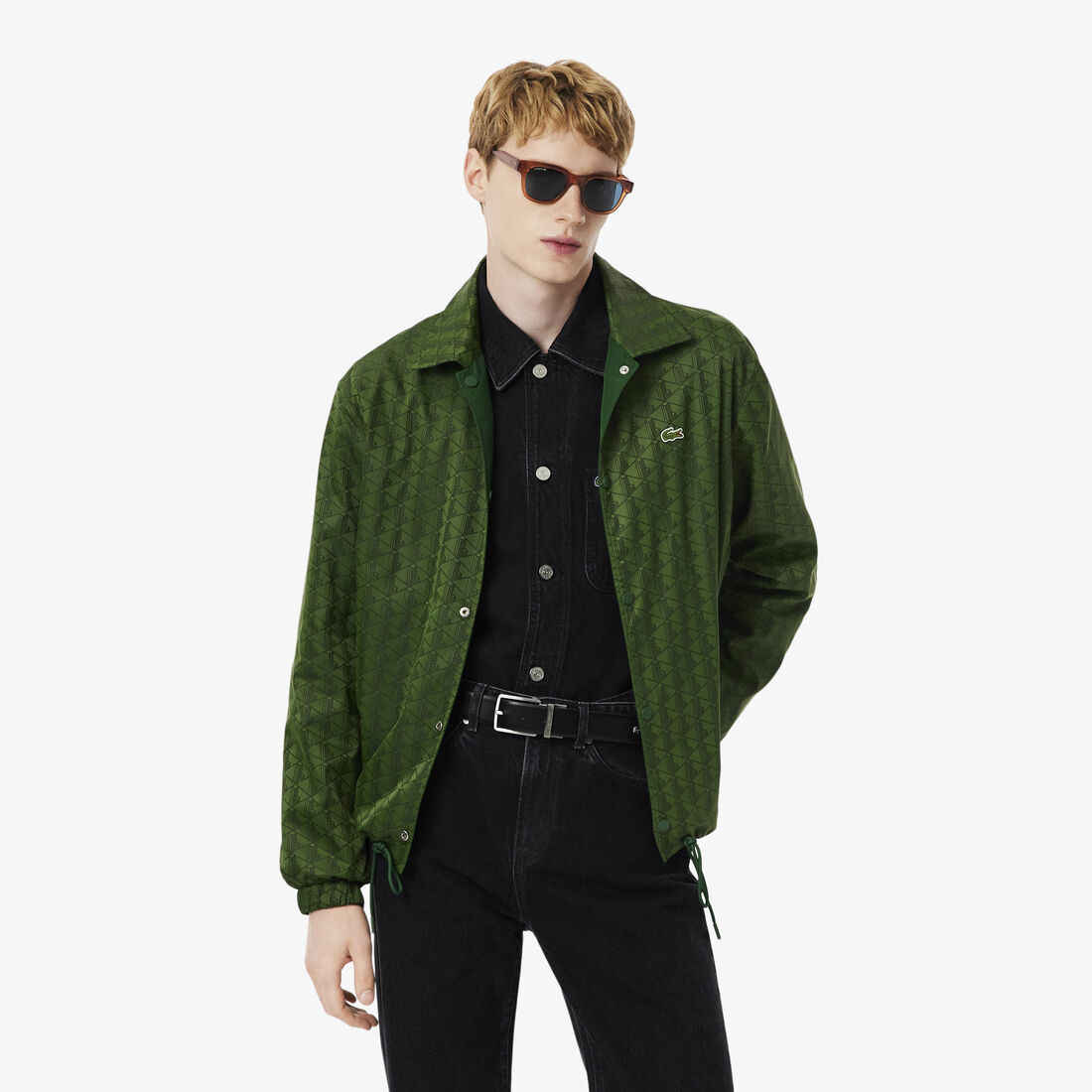 سترة أحادية اللون قابلة للعكس مصنوعة من مادة ثنائية