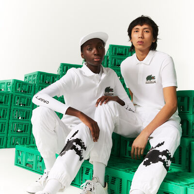Unisex Lacoste X Minecraft Classic Fit Organic Cotton Polo Shirt