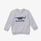 kids  lacoste crocodile print crew neck sweatshirt