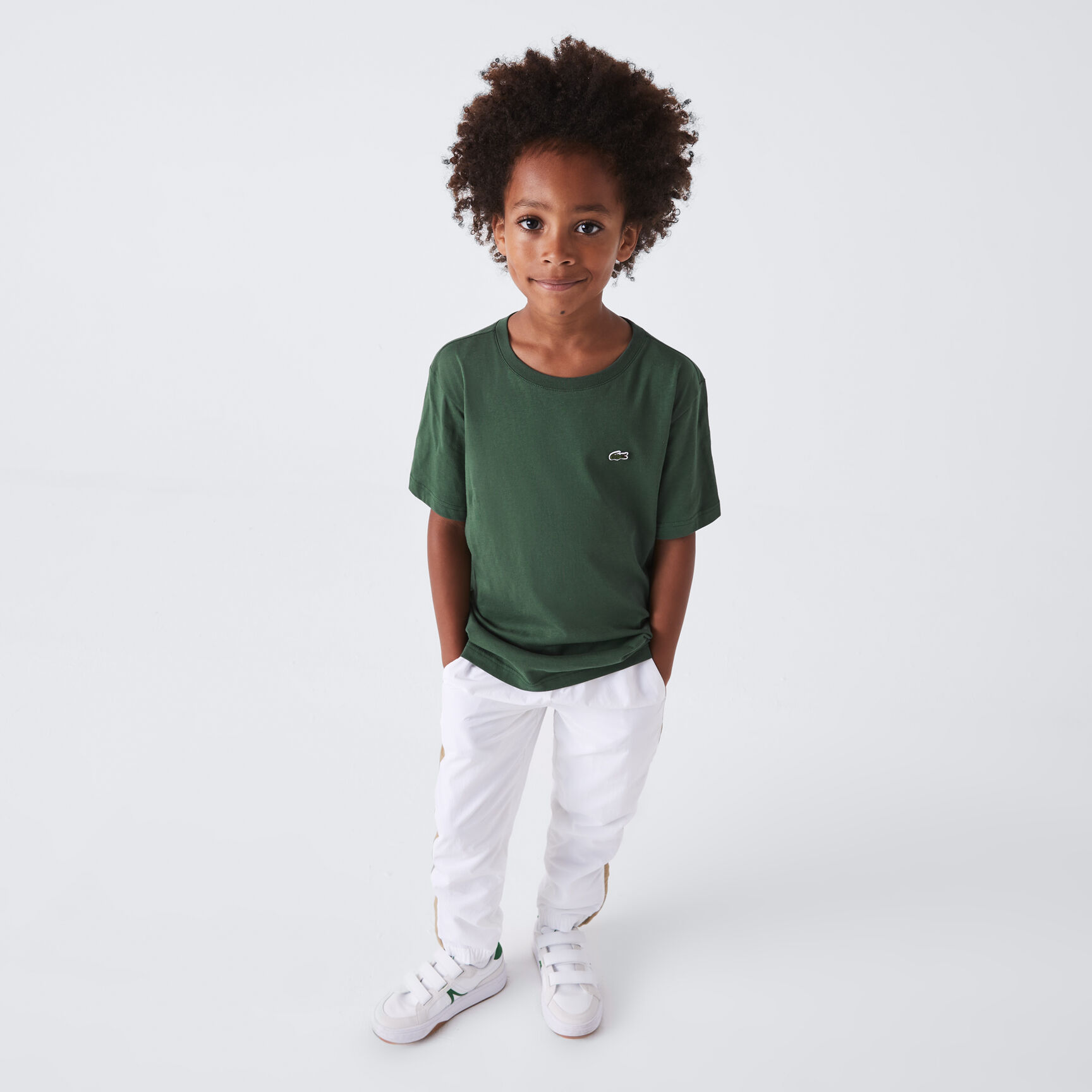 Kids' Crew Neck Cotton Jersey T-shirt