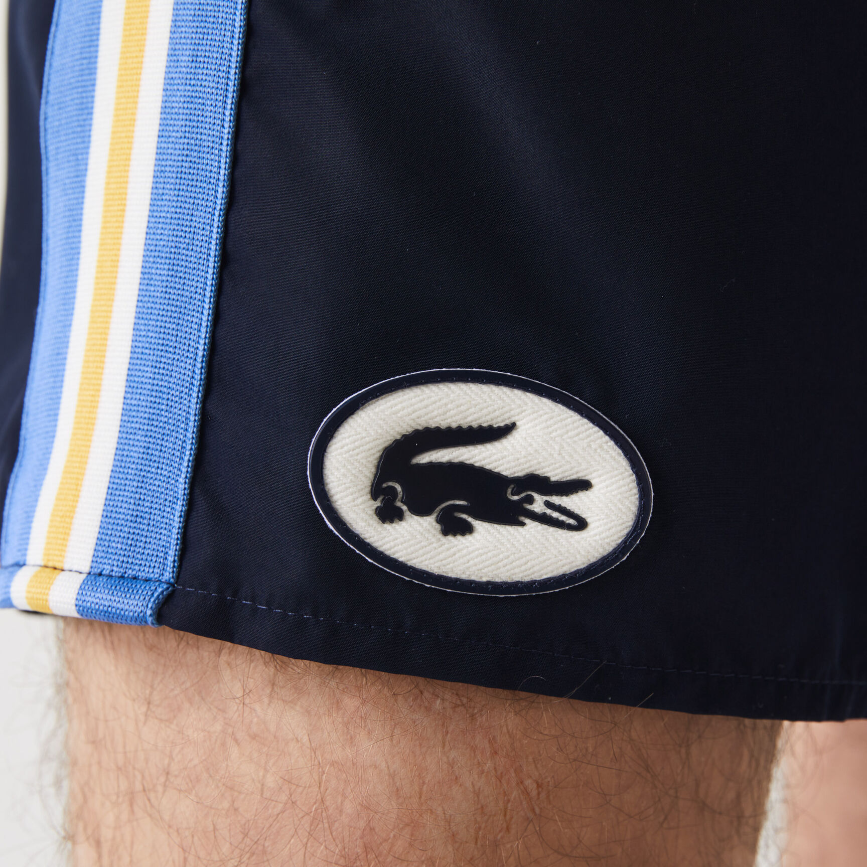 Men’s Heritage Contrast Bands Short Swimming Trunks