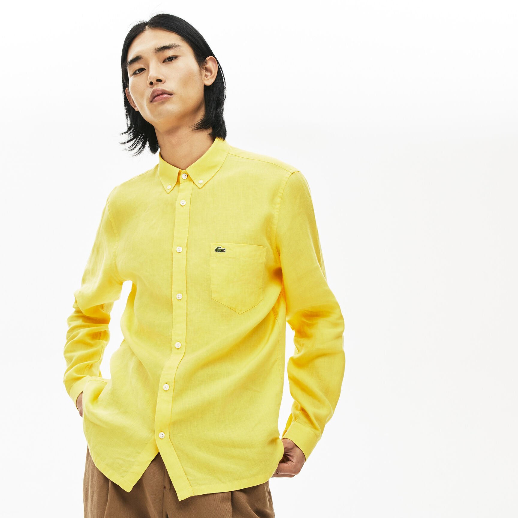 Men's Regular Fit Linen Shirt