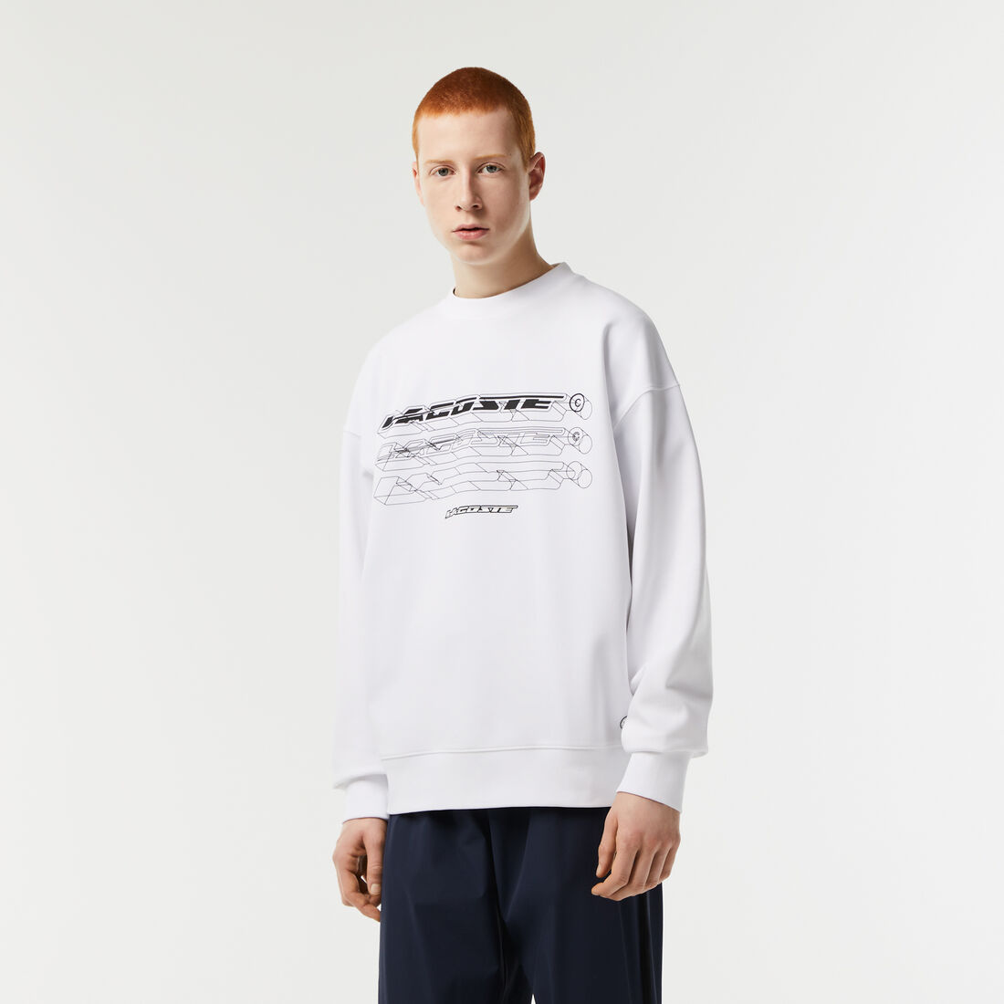 Men&rsquo;s Lacoste Loose Fit Branded Sweatshirt