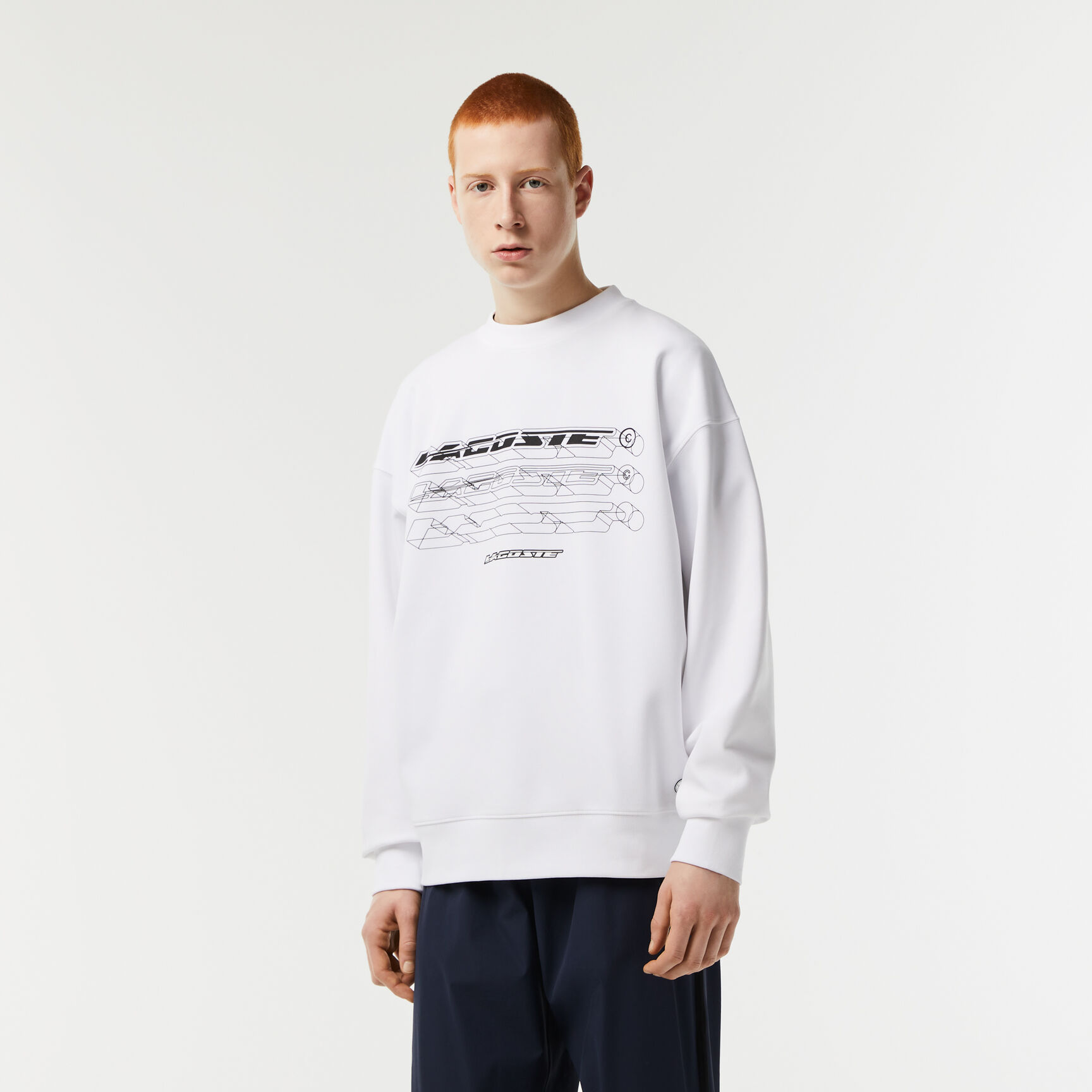 Men&rsquo;s Lacoste Loose Fit Branded Sweatshirt