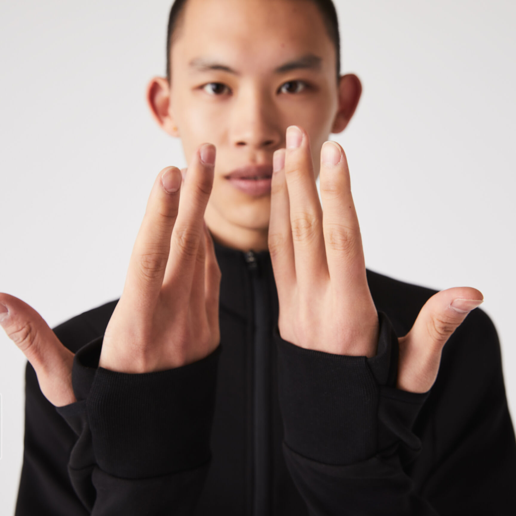 High Neck Zip-Up Sweatshirt High Neck Zip-Up Sweatshirt