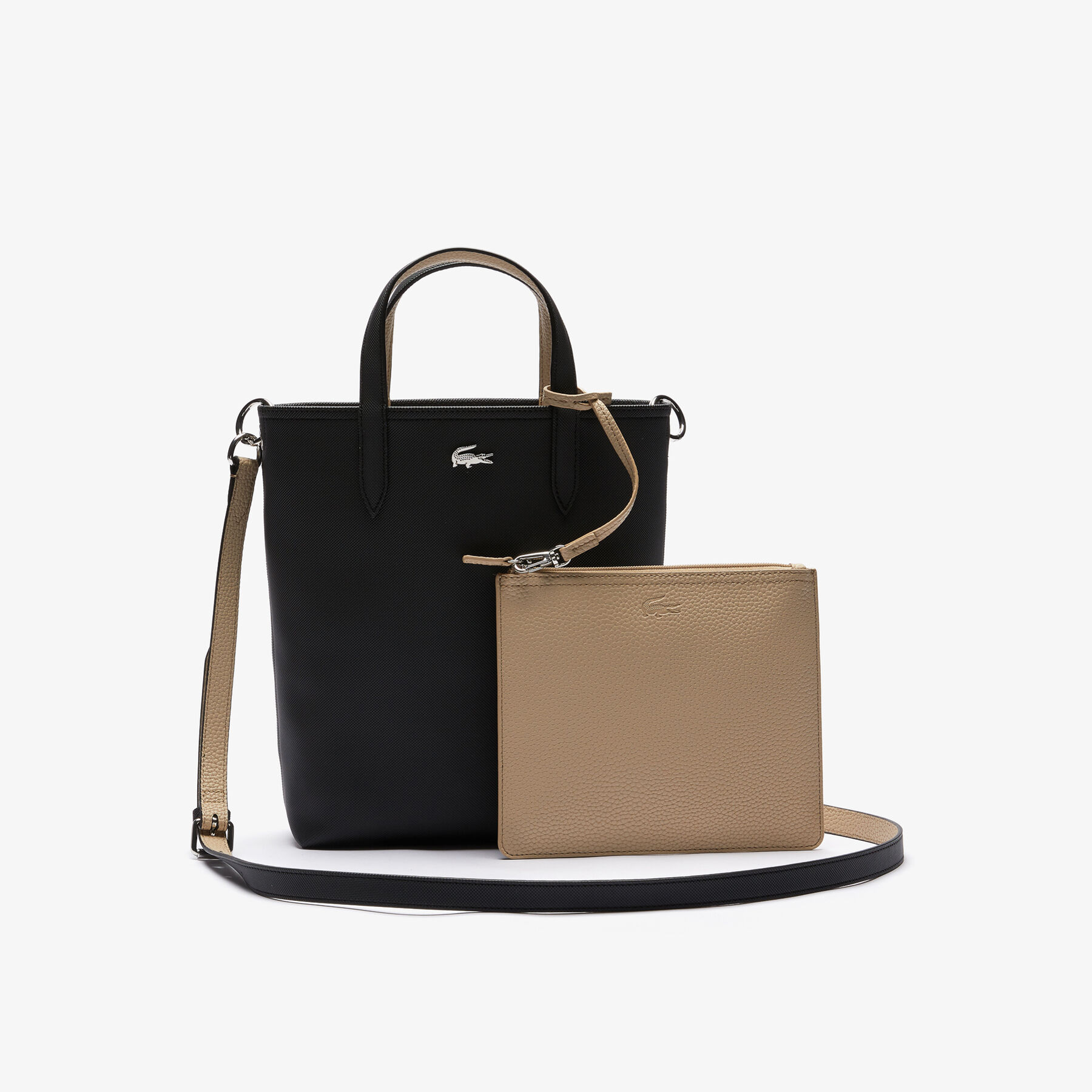 lacoste anna vertical reversible tote