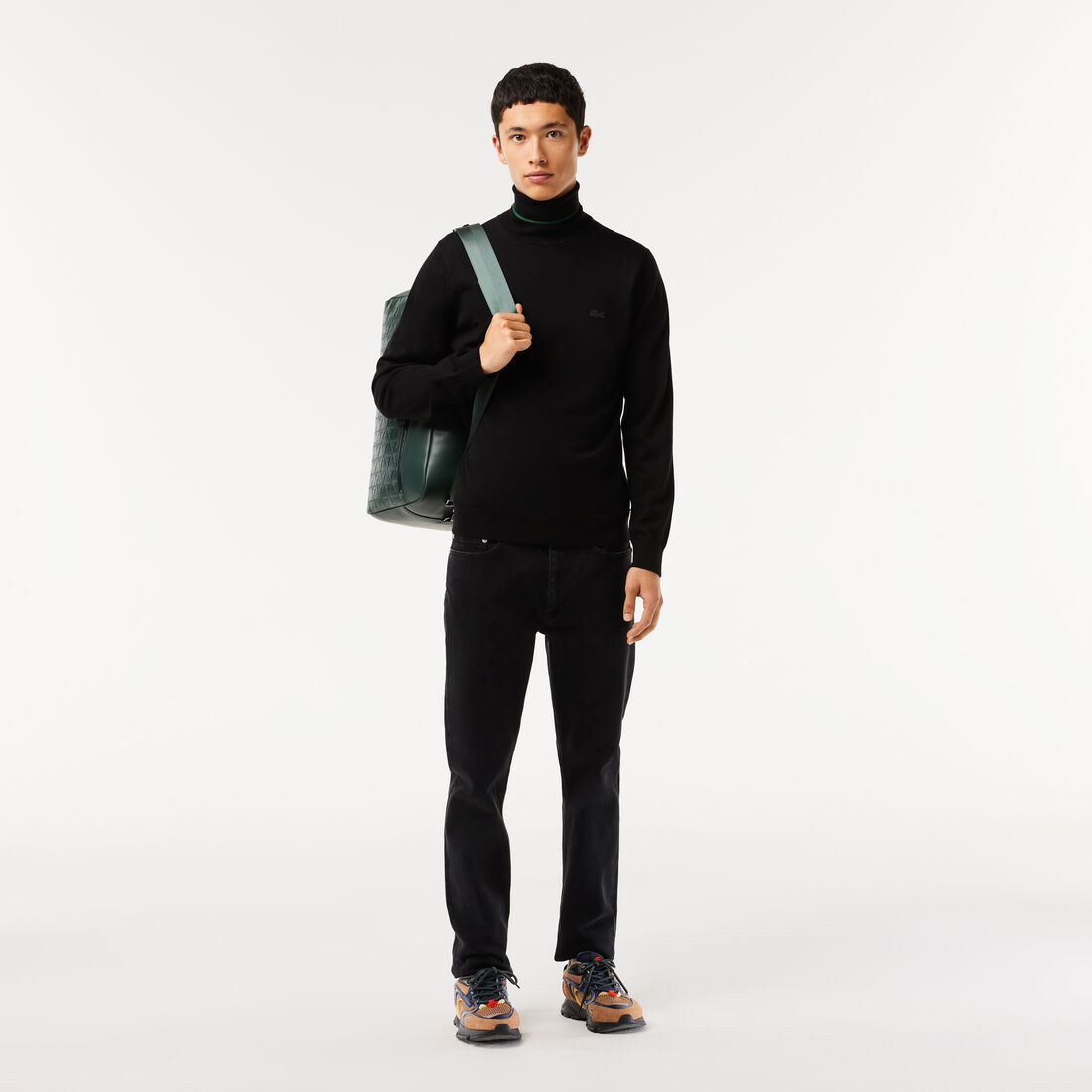 Leather Monogram Print Weekend Bag Leather Monogram Print Weekend Bag