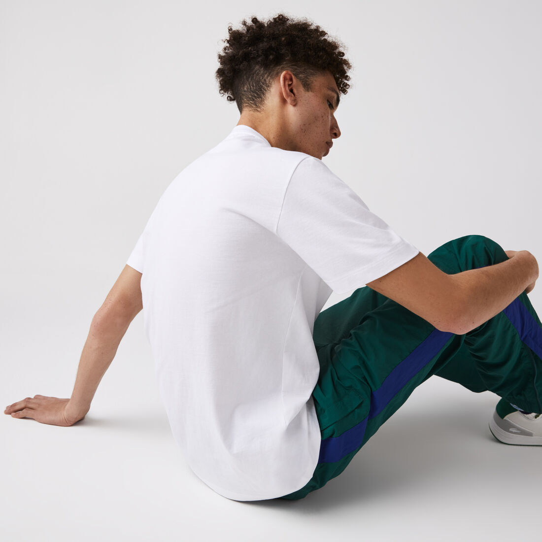 تيشيرت قطني رجالي بياقة مستديرة وشارات Pennants L تيشيرت قطني رجالي بياقة مستديرة وشارات Pennants L