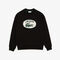 lacoste men s loose fit branded monogram print sweatshirt