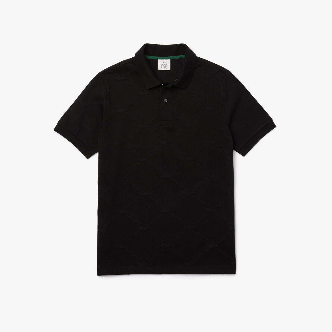 Men’s Lacoste LIVE Standard Fit Monogram Patterned Polo Men’s Lacoste LIVE Standard Fit Monogram Patterned Polo