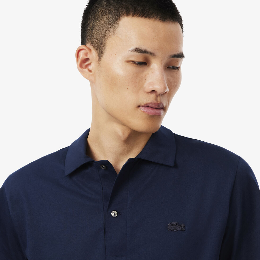 Paris Classic Fit Open Neck Embroidered Polo Shirt Paris Classic Fit Open Neck Embroidered Polo Shirt