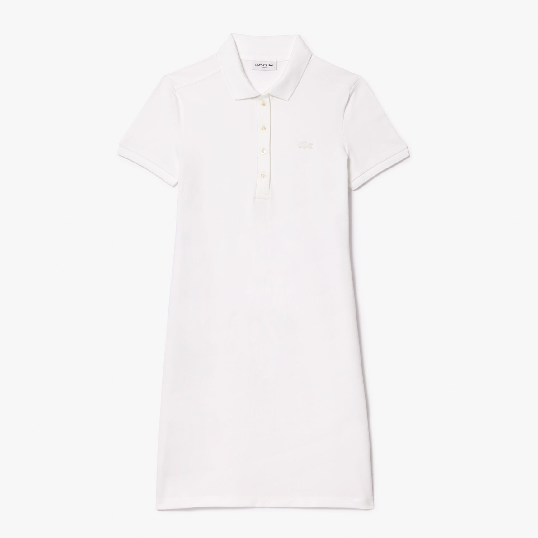 Slim Fit Stretch Petit Pique Polo Dress