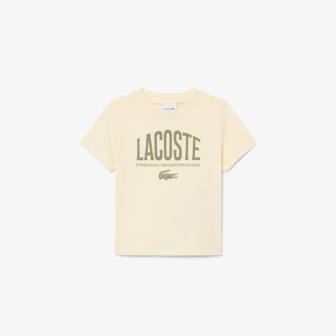 lacoste printed cotton t shirt