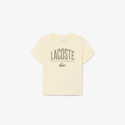 lacoste printed cotton t shirt